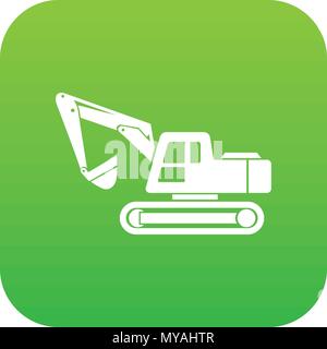 Digging machine icon, simple style Stock Vector