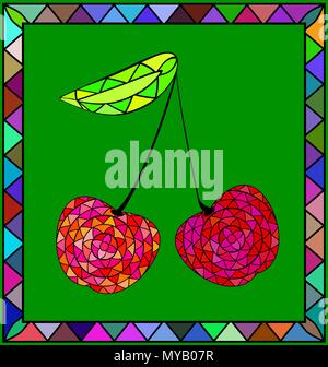 colored image of sherry Stock Vector