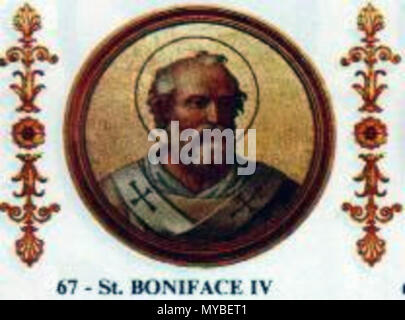 . Pope Boniface IV . 7th century. Unknown 80 Boniface IV Stock Photo