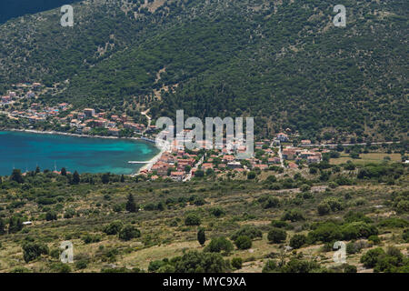 Seascape of Agia Effimia town, Kefalonia, Ionian islands, Greece Stock Photo