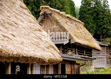 gassyo house in Gassho Zukuri Folk Village japan Stock Photo