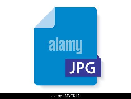 vector design of jpeg file icon Stock Vector