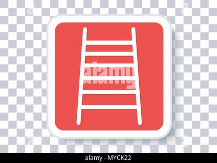 vector design of ladder sign urgently Stock Vector