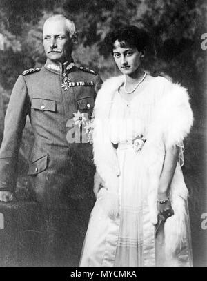 Prince Rupprecht and Antonie of Luxemburg, Rupprecht, Crown Prince of Bavaria (Rupprecht Maria Luitpold Ferdinand; 1869 – 1955) Stock Photo