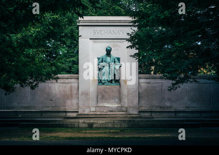 The James Buchanan Memorial at Meridian Hill Park, in Washington, DC. Stock Photo