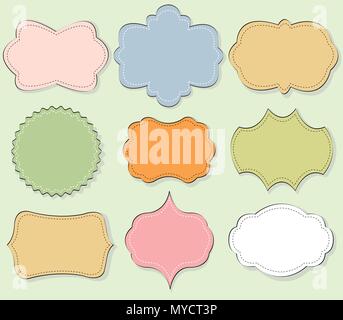 set of vintage frames Stock Vector
