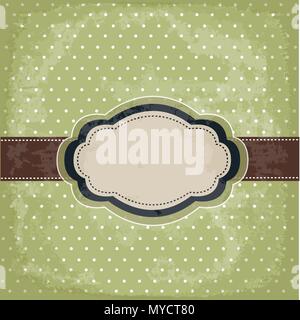 Vintage polka dot design Stock Vector