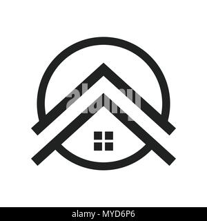 Upscale Housing Vector Symbol Graphic Logo Design Stock Vector