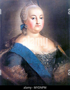 . Elizabeth of Russia . 18th century. Unknown 158 Elizabeth of Russia (three-quater) Stock Photo