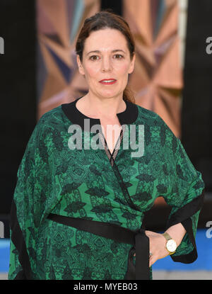 London, UK. 6th June, 2018. Olivia Colman at the Royal Academy of Arts Summer Exhibition Preview Party at the Royal Academy, London on Wednesday June 6th 2018  Photo by Keith Mayhew Credit: KEITH MAYHEW/Alamy Live News Stock Photo