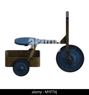 Kids Toy Trike Bicycle Isolated On White 3d Render Stock Photo