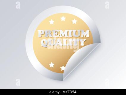 vector design of premium quality label Stock Vector