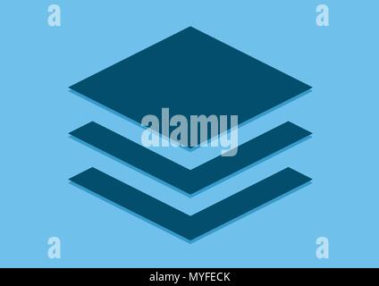 vector design of stack files symbol Stock Vector