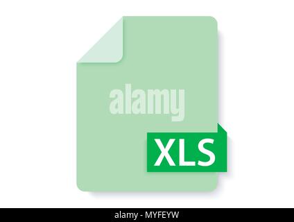 vector design of xls digital file icon Stock Vector