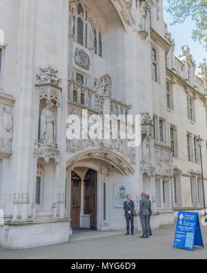 Entrance to the Supreme Court Judicial Committee of the Privy Council. Stock Photo