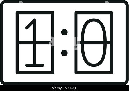 Icon for game score on white Stock Vector