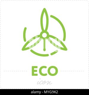 Ecology icon for alternative energy Stock Vector