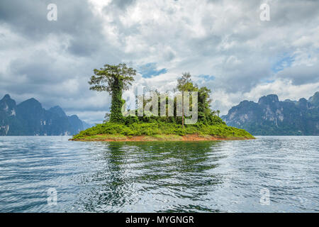 Cheo Lan lake in Thailand Stock Photo
