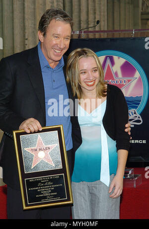 Tim Allen (with his daughter Kady) received the 2270th star on the Hollywood Walk of Fame in Los Angeles. November 19, 2004.          -            16-AllenTim daughter.jpg16-AllenTim daughter  Event in Hollywood Life - California, Red Carpet Event, USA, Film Industry, Celebrities, Photography, Bestof, Arts Culture and Entertainment, Topix Celebrities fashion, Best of, Hollywood Life, Event in Hollywood Life - California, movie celebrities, TV celebrities, Music celebrities, Topix, Bestof, Arts Culture and Entertainment, Photography,    inquiry tsuni@Gamma-USA.com , Credit Tsuni / USA, Honored  Stock Photo