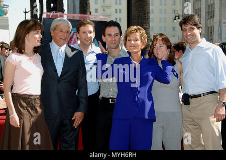 Judge Judy Sheindlin  ( posing with husband Jerry and their 5 children )10th season celebration and star on the Hollywood walk of Fame In Los Angeles. February 14, 2006.          -            JudgeJudySheindlin J kids015.jpgJudgeJudySheindlin J kids015  Event in Hollywood Life - California, Red Carpet Event, USA, Film Industry, Celebrities, Photography, Bestof, Arts Culture and Entertainment, Topix Celebrities fashion, Best of, Hollywood Life, Event in Hollywood Life - California, movie celebrities, TV celebrities, Music celebrities, Topix, Bestof, Arts Culture and Entertainment, Photography,  Stock Photo