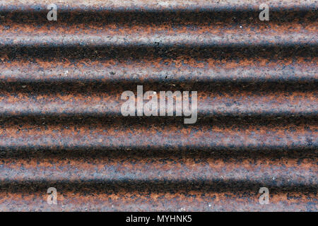 Close - up of the rust on zinc and pattern of brown rust, The old zinc with the dot of rust, Abstract background by rust. Stock Photo