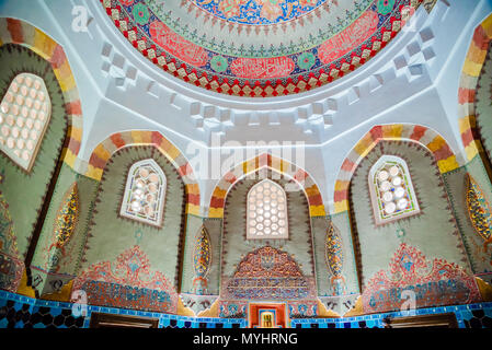 Vew of shahzada(prince) Mahmud tomb, mausoleum at Muradiye complex or Complex of Sultan Murad II in Bursa,Turkey.20 May 2018 Stock Photo