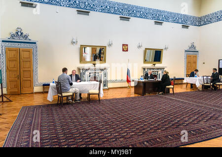 Tehran, Iran - March 18, 2018: Russian presidential elections in Embassy of Russia 18th of March 2018 Stock Photo