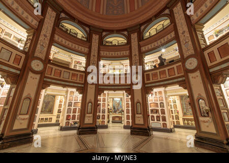 San Francisco, California - June 5, 2018: Interior of San Francisco Columbarium Stock Photo