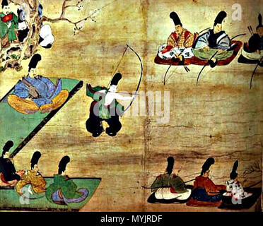 射手は菅原道真。国宝『北野天神縁起絵巻（承久本）』（鎌倉初期（北野