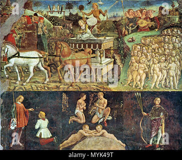 . Allegory of May . various Ferrarese artist . circa 1470 338 Maggio, francesco del cossa, 04 Stock Photo