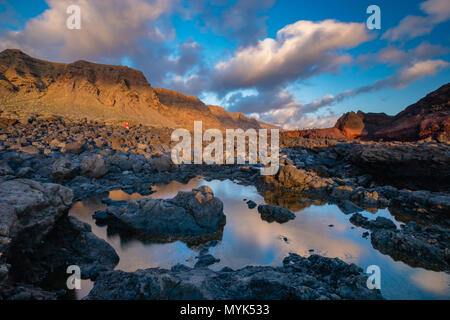 seascape,cliffs of los Gigantes seen from the cape of Punta del teno, Tenerife Stock Photo