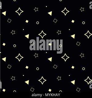 Trendy geometric elements seamless. Geometric seamless pattern. Stylish trendy fabric. Modern abstract wallpaper. Vector illustration. eps10 Stock Vector