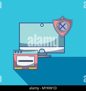 Security system technology Stock Vector