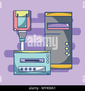Security system technology Stock Vector