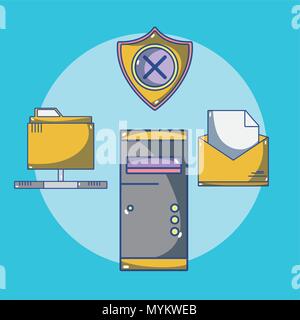 Security system technology Stock Vector