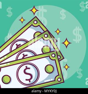 Money investment and savings Stock Vector