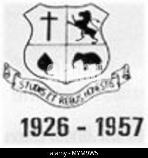 . English: Old Crest Of OG . Oak Grove School 397 Oldcrest Stock Photo