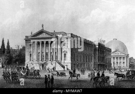 . Königliches Opernhaus zu Berlin (1850) Deutsch: Berlin, das Opernhaus am Opernplatz. Stahlstich von Joseph Maximilian Kolb, 1850. English: Berlin, the Opera House at the opera place. Steel engraving by Joseph Maximilian Kolb, 1850. 1850.   Joseph Maximilian Kolb (fl. second half of 19th century)     Description German engraver  Location of birth Nuremberg  Work location second half of 19th century 399 OpernplatzOpernhaus1850 Stock Photo