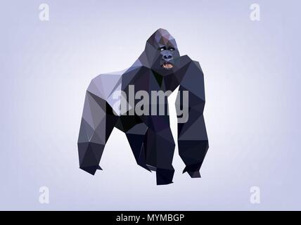16/5000 Low Poly animals Stock Vector
