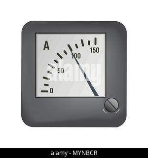 Ammeter to measure the current Stock Vector