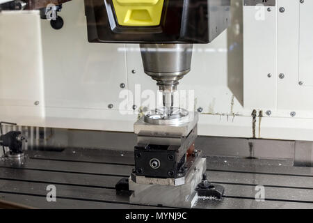 CNC vertical machining center Stock Photo