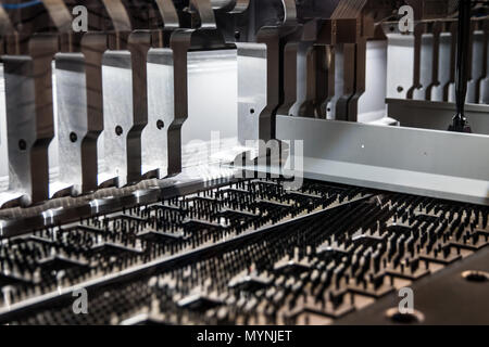 Automatically bending machine Stock Photo