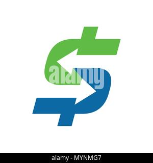 Fast Money Transfer Vector Symbol Graphic Logo Design Stock Vector