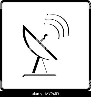 Wireless and wifi vector illustration silhouette icon button Stock Vector