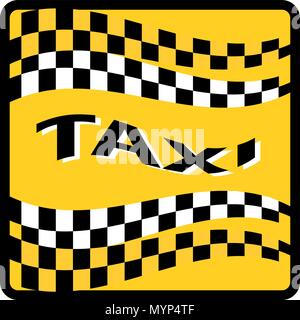 Taxi sign vector illustration Stock Vector