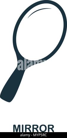 Mirror icon. Flat style icon design. UI. Illustration of mirror icon. Pictogram isolated on white. Ready to use in web design, apps, software, print. Stock Vector