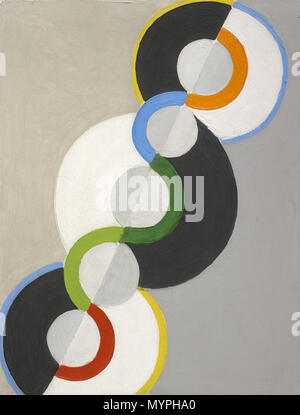 .  English: Simultaneous Circles . 1934 457 Robert Delaunay - Simultaneous Circles - 1934 - Museum of Grenoble Stock Photo