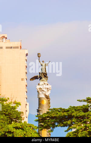 Guayaquil, Ecuador - April 17, 2016: On the column Monument to the Ecuador independence heroes in Guayaquil. Stock Photo