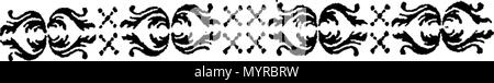. English: Fleuron from book: An extract of the Rev. Mr. John Wesley's journal from his embarking for Georgia, To his Return to London. 335 An extract of the Rev Fleuron T017123-7 Stock Photo