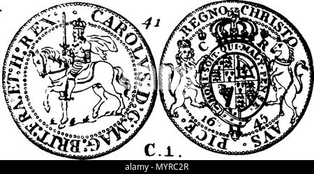 . English: Fleuron from book: An historical account of English money, from the conquest, to the present time; including those of Scotland, from the union of the two Kingdoms in King James I. The second edition, with great additions and improvements, Tables of Gold and Silver Money, and Six New Cuts. By Stephen Martin-Leake, Esq; Clarenceux King of Arms. 335 An historical account of English money Fleuron T148511-59 Stock Photo